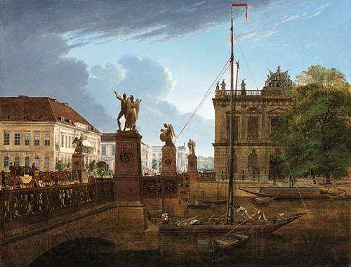 Friedrich Wilhelm Keyl View of Schlossbruke and Zeughaus Norge oil painting art